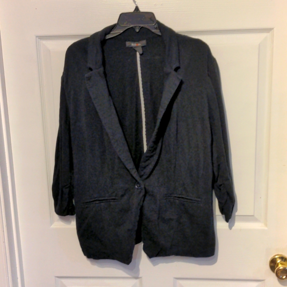 3/4 sleeves blazer with shoulder pads